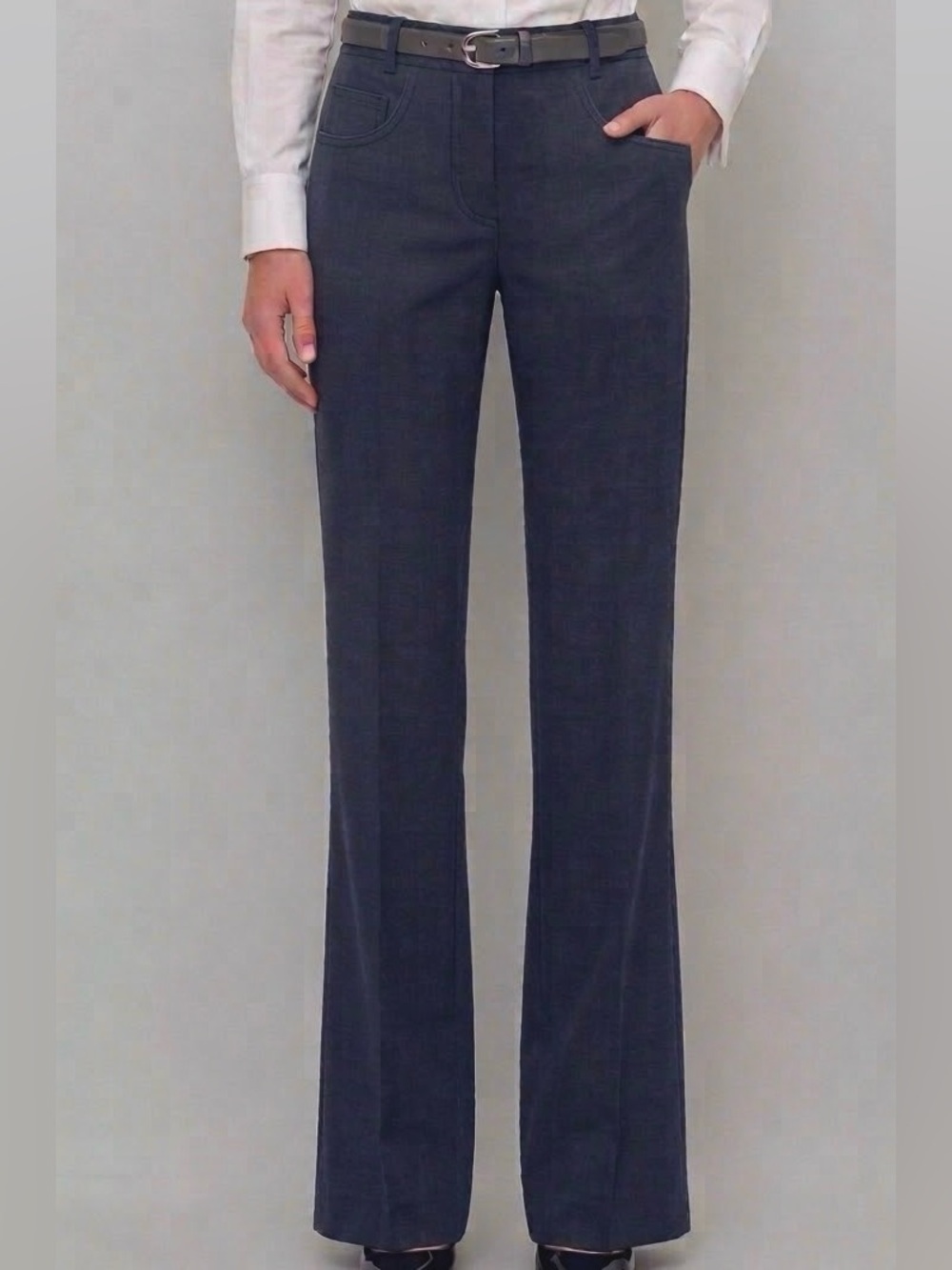 GapStudio Low Rise Loose
Trousers / Navy blue heather: Size 10